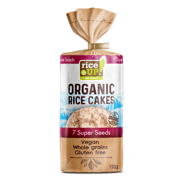 RICE UP! BIO Organic Rice Cakes 7 Super Seeds 120g