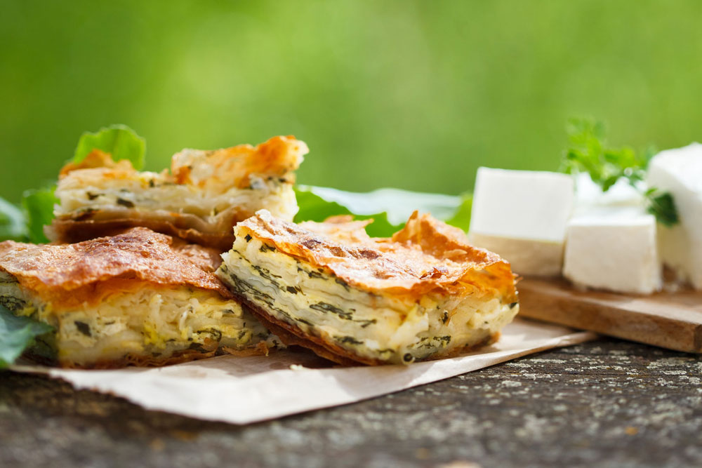 Bulgarian – “Banitsa”( Filo Pastry Pie with Feta cheese)