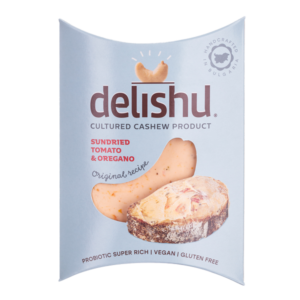 Delishu Organic Cashew Nut Cheese Sundried Tomato and Oregano 100g