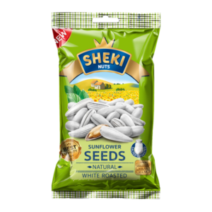 Sheki Nuts Sunflower Seeds Natural White Roasted Salted