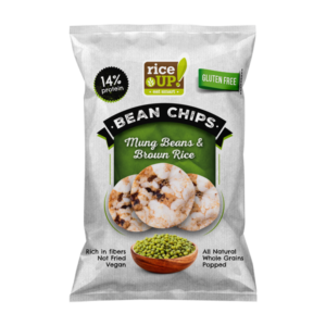 RICE UP! Bean Edition Mung Beans & Brown Rice Chips 60g