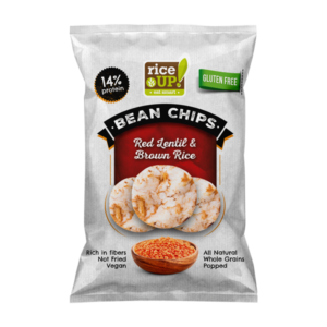 RICE UP! Bean Chips Red Lentil & Brown Rice 60g
